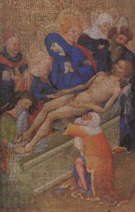 school of paris or Burgundy The Entombment of Christ (mk05) Spain oil painting art